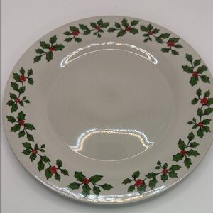 Christmas Holly Berry 10 1/2” plate